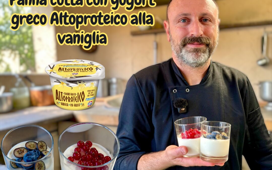 PANNA COTTA CON YOGURT GRECO ALTOPROTEICO ALLA VANIGLIA